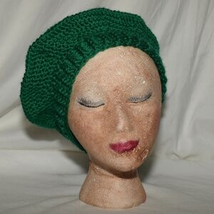 Emerald Knit Beret for Women